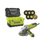 Ryobi - meuleuse d'angle - 1010w - 125mm - 1 coffret de rangement - rag1010 - 125ta6