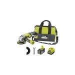Ryobi - meuleuse d'angle 18v one + r18ag - 140s - batterie lithium - ion 4. 0 ah - chargeur