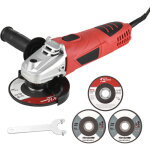 Meuleuse d'angle �lectrique 6 a 720 w, 115 mm / 125 mm, avec disques � meuler, disques � tron�onner, ...