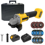 Meuleuse d'angle �lectrique sans balais 20 v, 115 mm (4 - 1 / 2 ), batterie li - ion 4, 0 ah avec chargeur ...