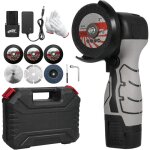 Meuleuse d'angle sans fil 7 000 tr / min ? mini meuleuse lectrique avec 2 batteries 16, 8 v 2 000 mah ...