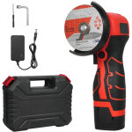 Meuleuse d'angle sans fil 7000 tr / min, mini - meuleuse �lectrique avec batterie 16, 8 v 2000 mah et ...