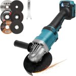 Meuleuse d'angle sans fil pour batterie makita 18 v / 20 v (sans batterie), 10 000 tr / min sans balais ...