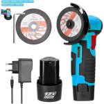 Meuleuse d'angle sans fil, outil de meulage �lectrique 19500 tr / min, broyeur portable pour couper l'acier ...