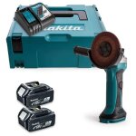 Meuleuse angulaire 18v lxt �115 mm (2x3, 0 ah) en makpac makita dga452rfj