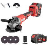 Meuleuse a batterie - 13000mah disqueuse sans fil - 10mm convient pour meuleuse d'angle sans fil pour ...