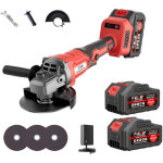 Meuleuse a batterie - 13000mah disqueuse sans fil - 10mm convient pour meuleuse d'angle sans fil pour ...