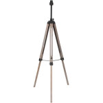 Mexlite - lampadaire lampe tr�pied lampadaire lampe de salon m�tal bois r�glable