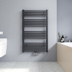 100x60cm sche serviettes radiateur eau chaude vertical chauffage 498w, tubes ronds - anthracite - meykoers ...