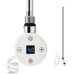 Rsistance thermostatique de sche - serviette lectrique, blanc 600w lment chauffant avec rgulateur ...