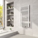 Sche - serviette  eau chaude 1000x500mm blanc vertical radiateur eau chaude, 427w sche - serviette ...