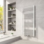 Sche - serviette  eau chaude 1200x600mm blanc vertical radiateur eau chaude, 598w sche - serviette ...