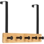 Patre de porte  suspendre 5 crochets, crochets de porte pour chambre porte manteau pour rangement manteaux, ...