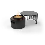 Mf - table brasero � gaz ext�rieur luna jusqu'� 8 kw avec plateau c�ramique pivotant