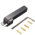 Mgehr1616 - 3 outil de rainurage externe outil d'outil de tournage pour coupe de 3 mm avec inserts 4pcs ...