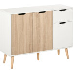 Mh - buffet scandinave leon chne et blanc