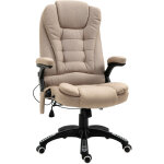 Mh - fauteuil de bureau massant maksym beige en lin Mh - fauteuil de bureau massant maksym beige en lin