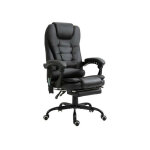 Mh - fauteuil de bureau relaxant massant branson noir