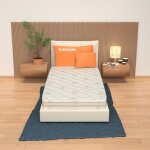 Matelas 80x200 en mousse  memoire de forme, hauteur 25 cm - revtement en aloe vera top h25