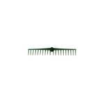 Rteau droit en plastique vert 20 dents sans manche