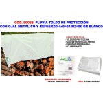 Mibricotienda - store de protection pluvia en toile avec ?illet et renfort 4x624 m 280 gr blanc