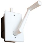 Micel - treuil pour volet roulant encastré 'pr17' à manivelle (charge maximale 20 kg) en acier blanc Micel - treuil pour volet roulant encastré 'pr17' à manivelle (charge maximale 20 kg) en acier blanc