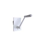 Micel - treuil pour volet roulant encastr 'pr27'  manivelle (charge maximale 40 kg) en acier blanc