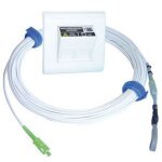 Kit prise box ftth avec jarretire fibre optique longueur 20m pour prolongation du reseau fo