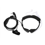 Micro - casque avec tube acoustique et bouton ptt pour talkie - walkie baofeng uv5r