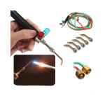 Micro micro gaz petite torche torche torche bouteille d'oxyg�ne, torche avec 5 embouts pour tuyaux - ...