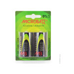 Microbatt - pile alcaline blister x2 mb lr20 - d 1. 5v 19. 76ah