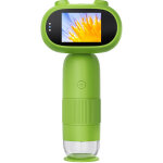 Microscope pour enfants 500 - 1000x, 5 cm (2 pouces), 8 led avec molette de mise au point, microscope ...