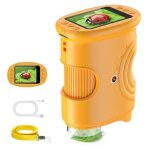 Microscope num�rique de poche avec loupe 1000x pour t�l�phone portable pour enfants : �cran ips 2, 0  ...