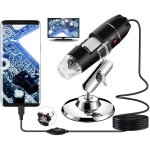 Microscope num�rique usb, grossissement 40x - 1000x, endoscope portable, microscope num�rique 8 led pour ...
