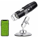 Microscope num�rique, wifi endoscope 50x - 1000x, support en m�tal, compatible avec smartphones ou tablettes ...