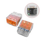 Miidex lighting - boite de 100 connecteurs rapides 3 fils rigides �