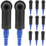 Mikikit kit de 20 adaptateurs de purge de freins hydrauliques noir connecteurs pour pompe � vide compatible ...