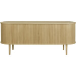 Miliboo - buffet vintage en bois clair ch�ne 2 portes coulissantes l160 cm epic