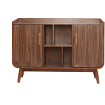 Miliboo - buffet vintage en bois foncé noyer 2 portes l122 cm hallen Miliboo - buffet vintage en bois foncé noyer 2 portes l122 cm hallen