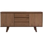 Miliboo - buffet vintage en bois noyer 2 portes 3 tiroirs l160 cm fifties Miliboo - buffet vintage en bois noyer 2 portes 3 tiroirs l160 cm fifties