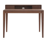 Bureau avec rangements bois fonc� noyer l110 cm sekret