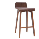 Chaise de bar scandinave bois foncé h65 cm baltik Chaise de bar scandinave bois foncé h65 cm baltik