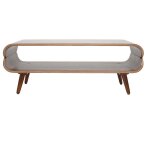 Miliboo - table basse rectangulaire vintage bois fonc noyer l118 cm takla