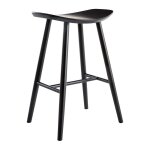 Miliboo - tabouret de bar bois noir h65 cm demory Miliboo - tabouret de bar bois noir h65 cm demory