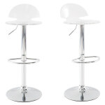 Miliboo - tabourets de bar design plexiglas transparent (lot de 2) orion
