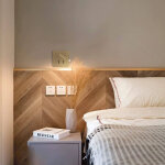 Millumine - applique led t�te de lit dor�e cayman ii