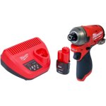 M12 fqid - 201 cl  choc sans fil 12 v 50 nm 1 / 4' brushless + 1x batterie 2, 0 ah + chargeur - milwaukee ...