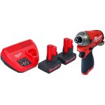 M12 fqid - 502 cl  choc sans fil 12 v 50 nm 1 / 4' brushless + 2x batterie 5, 0 ah + chargeur - milwaukee ...