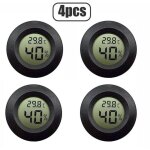 Mini affichage lcd thermom�tre num�rique rond hygrom�tre r�frig�rateur cong�lateur ext�rieur testeur ...