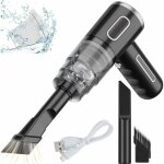 Mini aspirateur a main voiture sans fil, portable, rechargeable par usb, 290000 pa, 28w, 36v, pinceau, ...